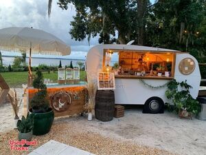 Turn Key Business - Mobile Bar Trailer w/ Bar Cart Bartending Beverage Trailer