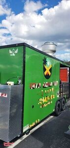 2025 Barbecue Kitchen Food Concession Vending Trailer with 8' Porch and Smoker