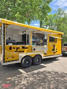 8' x 18' Barbecue Food Concession Trailer with Fire Suppression + Porch