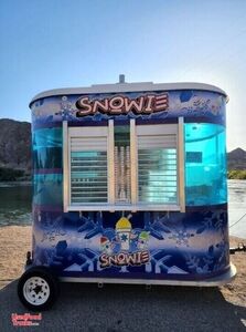 2015 7' x 10' Snowie Shaved Ice Trailer Snowball Concession Unit