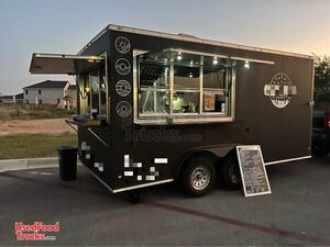 Turnkey Business - 2017 8.5' x 16' Mini Donut Concession Trailer with Fire Suppression System