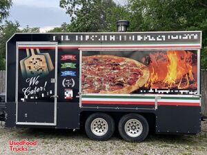 Like New - 2017 8' x 18' Custom Built Pizza Trailer with Four Grand M  re Wood Fired Oven