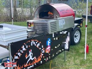 2023 4' x 6' Wood Fired Pizza Concession Trailer with 10 x 10 Pop-up Tent