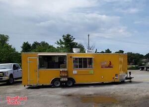 2018 8' x 28'  Kitchen Food Trailer with Enclosed Porch | Concession Trailer