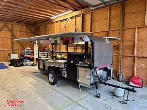 Turn Key - 2018 5' x 12' Open BBQ Smoker + Kitchen Trailer with All NSF Equipment