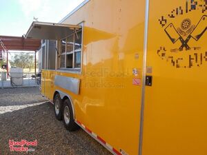 2014 8.5' x 24' Barbecue Kitchen Food Concession Trailer with Screened Porch & Pro-Fire Suppression