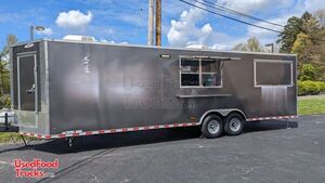 2022 8' x 31' Freedom Barbecue Food Concession Trailer w/ 8' Porch & Full Bathroom