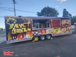 NEW - 8' x 30' Kitchen Food Concession Trailer with Pro-Fire Suppression