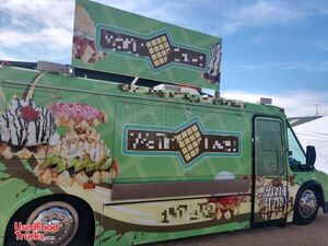 2001 Waffle Cake Truck Built on a Mobility Bus Chassis & 2012 Custom-Built Concession Trailer