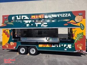 Turnkey - 2016 8' x 21' Wood Stone Oven Pizza Concession Trailer | Mobile Pizzeria