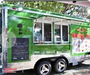 Health Permitted 2023 8' x 16' Kitchen Food Concession Trailer with Pro-Fire System