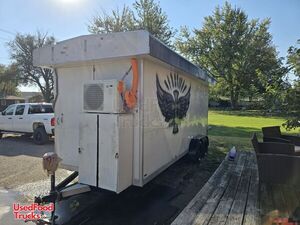 Loaded 2023 7' x 18' Kitchen Food Concession Trailer with Pro-Fire System