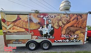 Turnkey - 2009 8' x 18' Wells Cargo Kitchen Food Trailer with Permits