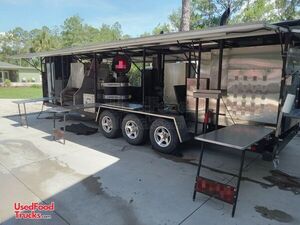 2017 8' x 36' Meadow Creek BBQ Smoker & Corn Roaster Rig Party Catering Concession Trailer