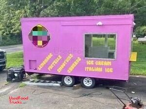 Used 8' x 14' Ice Cream/Food Concession Trailer Mobile Vending Unit