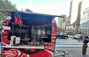 Chocolate Fruit Concession Trailer Compact Mobile Street Vending Unit