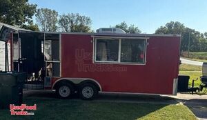 Ready-to-Go 8.5' x 20' Barbecue Food Concession Trailer with 6' Porch and Smoker