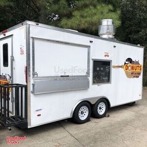 2021 8' x 18' Freedom Mini Donut Concession Trailer w/ Pro-Fire System & Bathroom