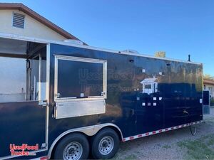 Loaded 2018 - 28' Freedom Mobile Kitchen Food Catering Concession Trailer w/ Porch &  Bathroom
