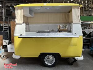 2022 6' x 9.5' Vintage VW Bus Replica Concession Trailer Lightweight Dub Box Trailer