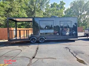 NEW - 8' x 24' Concession Trailer with Porch | Mobile Street Vending Unit