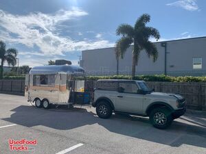 Never Used - 2023 Custom Chrome & Stainless Vintage Style Ice Cream Concession Trailer