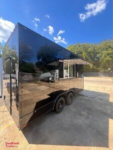 NEW - 8.5' x 16' Empty Concession Trailer | Mobile Street Vending Unit