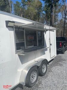 2020 7' x 16' Kitchen Food Concession Trailer with Pro Fire System