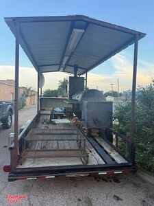Ready to Roll - 2016 20' Open BBQ Smoker Trailer Food Concession Unit