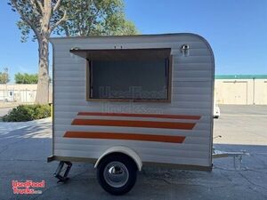 NEW - 2024 5' x 8' Vintage Style Beverage and Coffee Trailer | DIY Concession Trailer