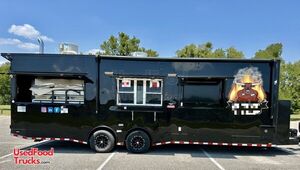 Fully Equipped - 2024 8.5' x 28' BBQ Concession Trailer with Fire Suppression + Bathroom