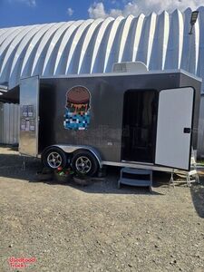 2024 7' x 16' Kitchen Food Concession Trailer with Fire Suppression System