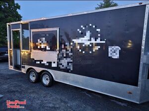 2020 8' x 16' Freedom Kitchen Food Concession Trailer with Porch & Pro-Fire Suppression