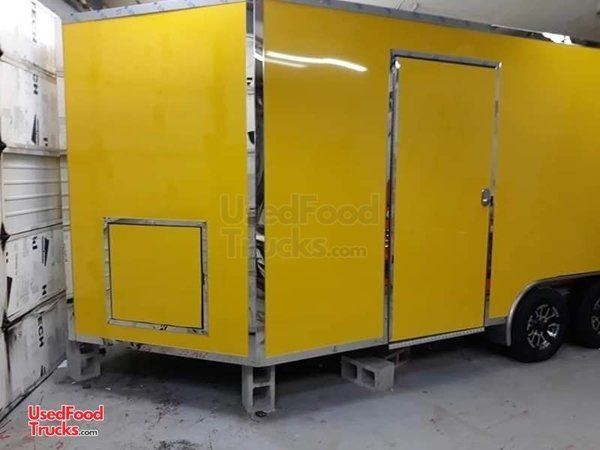 Beautiful Full Featured 8.5' x 16' V-Nose Food Concession Trailer
