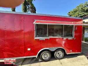 2004 - 8.5' x 16' Shaved Ice Concession Trailer | Mobile Snowball Unit