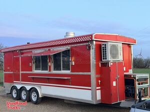 2022 8' x 22' Barbecue Food Concession Trailer with Fire Suppression System