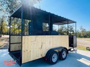 NEW - 8' x 16' Smoker Pit Trailer |  Barbecue Food Trailer