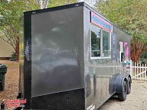 Turnkey - 7' x 17' Soft Serve Ice Cream Concession Trailer