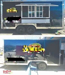 NEW - 8' x 18' Kitchen Food Concession Trailer with Pro-Fire Suppression