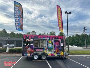 Turnkey Business 8' x 16' Lil Orbits Donut Trailer Kitchen Bakery Concession Food Trailer