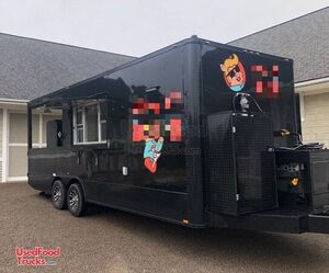 2019 - 8' x 24' Barbecue Food Trailer with Porch and Full Kitchen