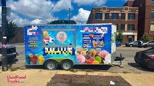 Well Maintained Ice Cream Concession Trailer Mobile Vending Unit