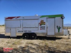 LIKE NEW 2022 - 8' x 22' Food Concession Trailer with Pro-Fire System